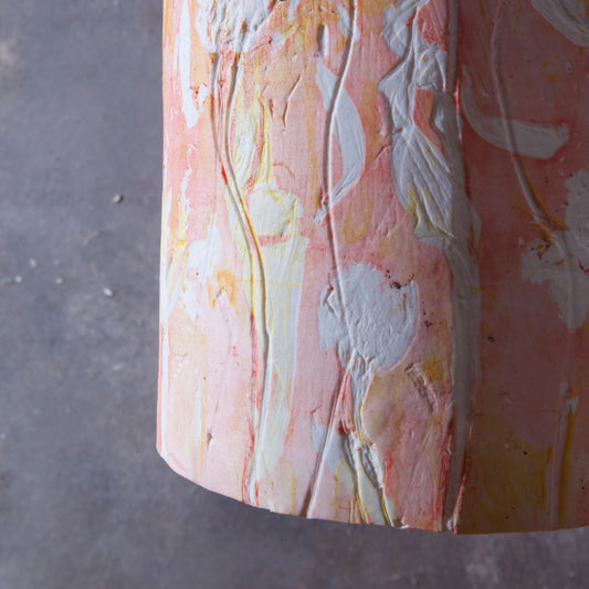 Fire flower pendant shade detail unlit