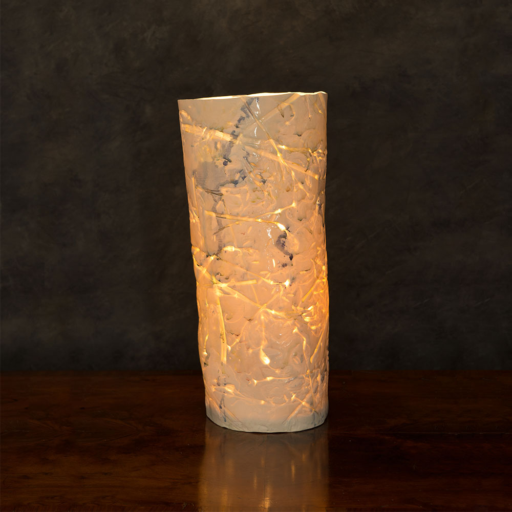 Large Falling Flowers Lamp