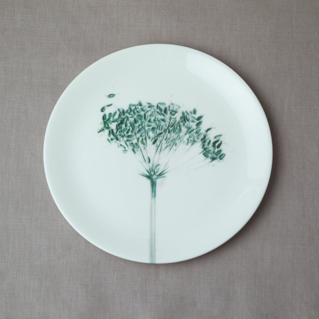'Green Cowparsley' plate