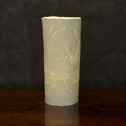 Large Aqua Gingko Lamp