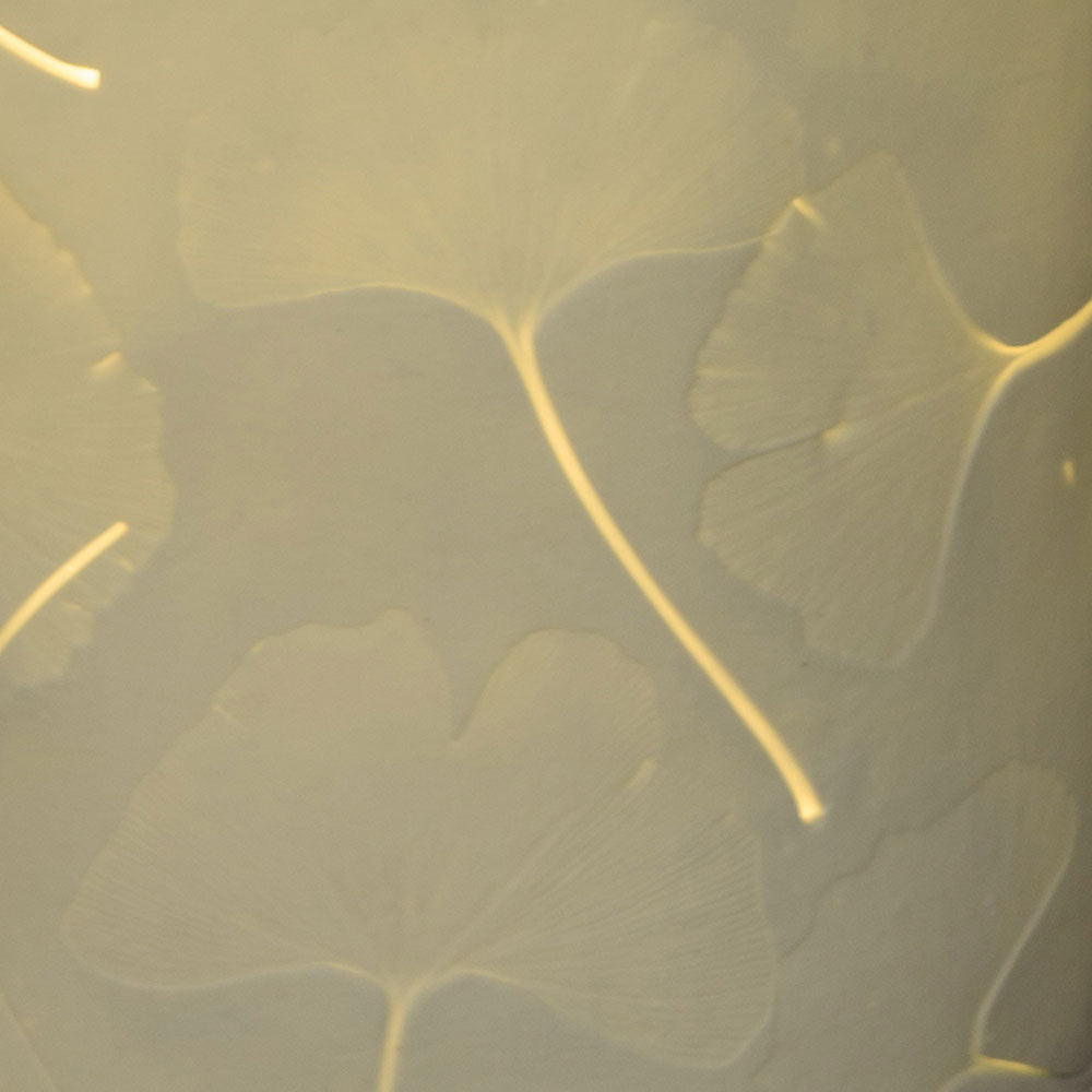 Large Aqua Gingko Lamp