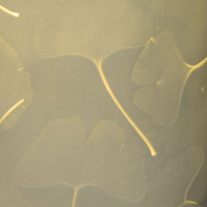 Large Aqua Gingko Lamp