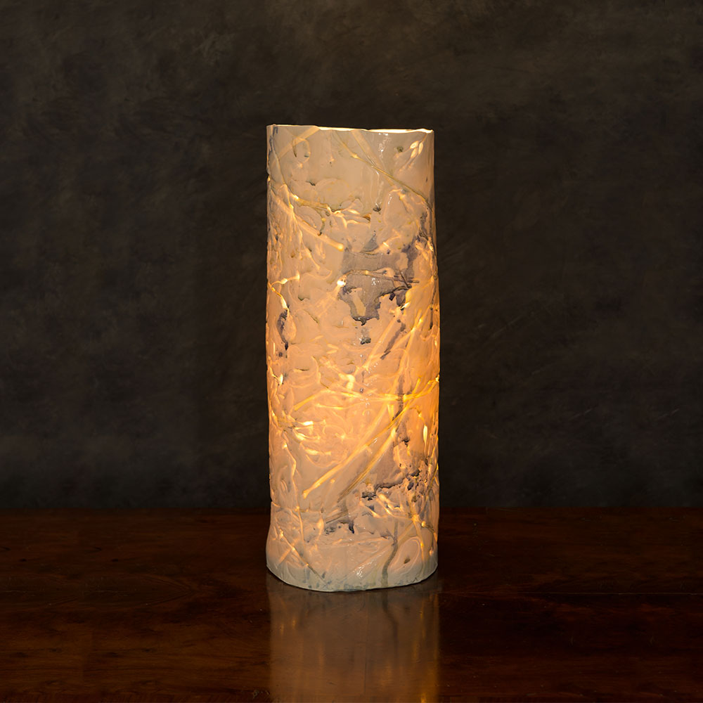 Large Falling Flowers Lamp