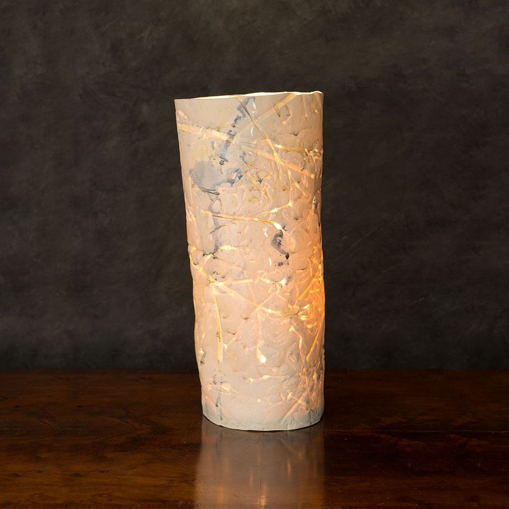 Large Falling Flowers Lamp