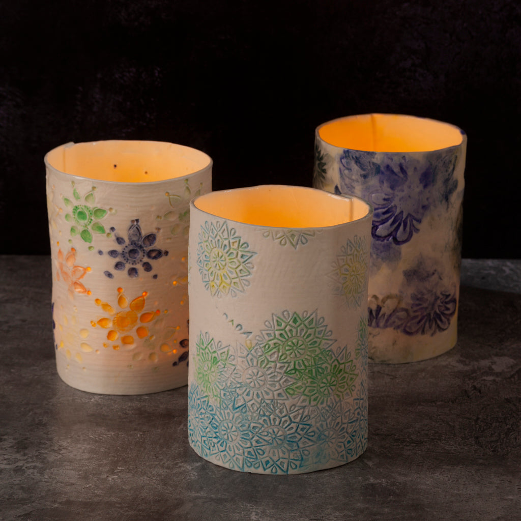 'Snow Flakes' Night light / vase