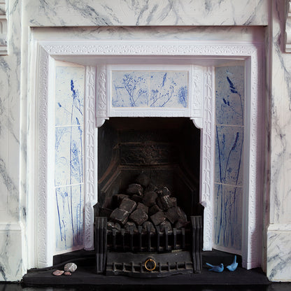 Porcelain Fireplace Tiles - Grasses