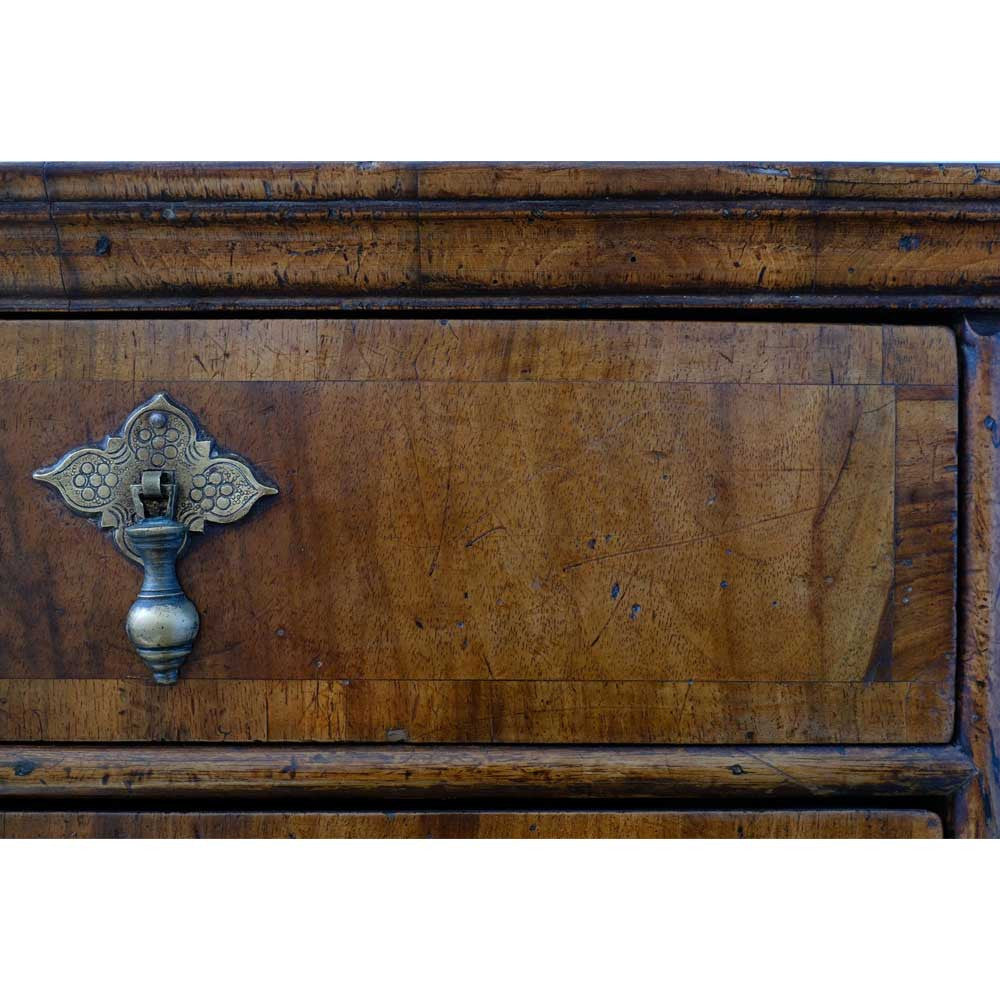 Cross Banded William and Mary Chest of Drawers