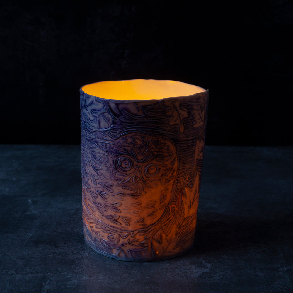 'Owl in a Tree' Night Light / Vase