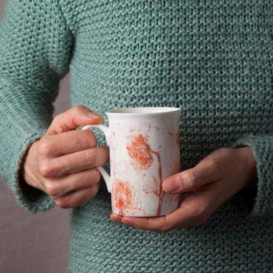 Tall 'Pink Roses' Mug