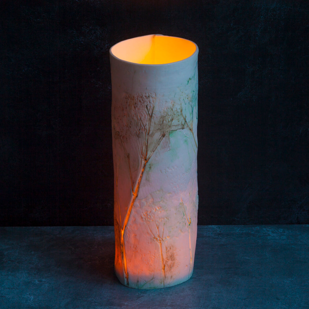 'Wild Flowers' tall tealight - vase