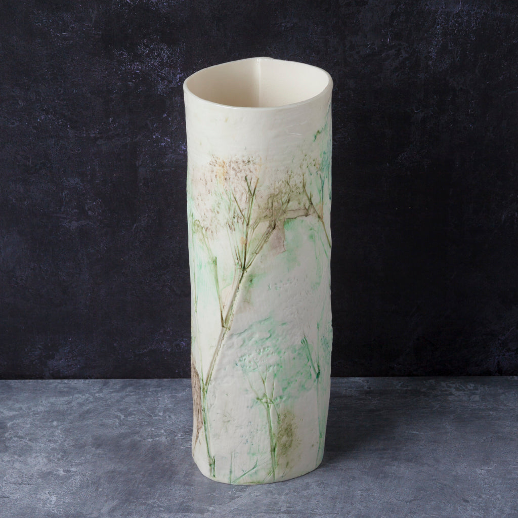 'Wild Flowers' tall tealight - vase